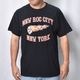 Hells Angels New Roc City/Flaming Skull S/S T-Shirt�ʥإ륺���󥸥��륹 T����ġ˥֥�å� [a-8578]