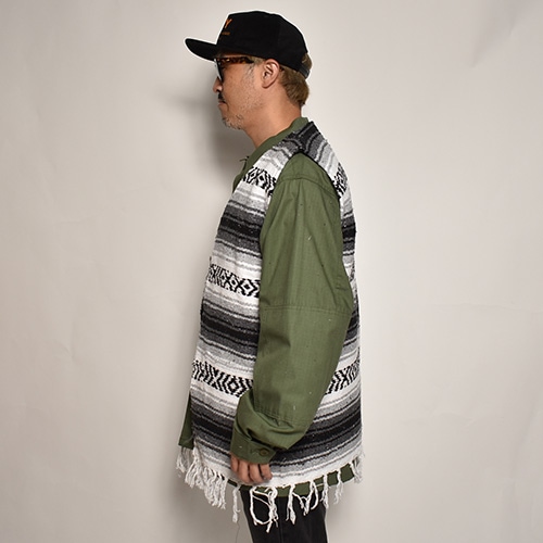 Mexican Rag Poncho Vestʥᥭ饰٥ȡ˥ۥ磻ȡߥ졼ߥ֥å [a-6724]