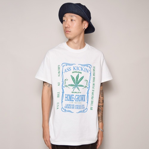 Home-Grown Weed T-Shirt�ʥ�������T����ġ˥ۥ磻�� [a-2548]