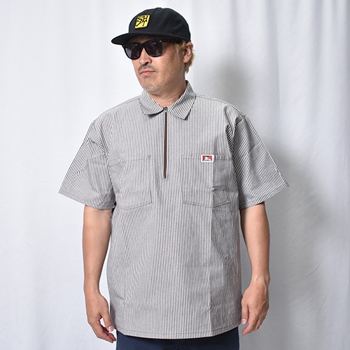 Ben Davis/1/2 Zip S/S Work Shirt（ベンデイビス ハーフジップシャツ