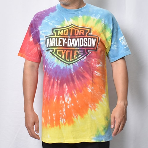 ��Vintage/Old Harley Davidson Dealer & Rally T-Shirt(�ϡ��졼���ӥåɥ��� T�����)��������/������L���� [y-1422]