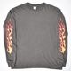 Flames Printed L/S T-Shirt�ʥե졼�ॹ T����ġ˥ե����ɥ֥�å��ߥ�å� [a-8707]