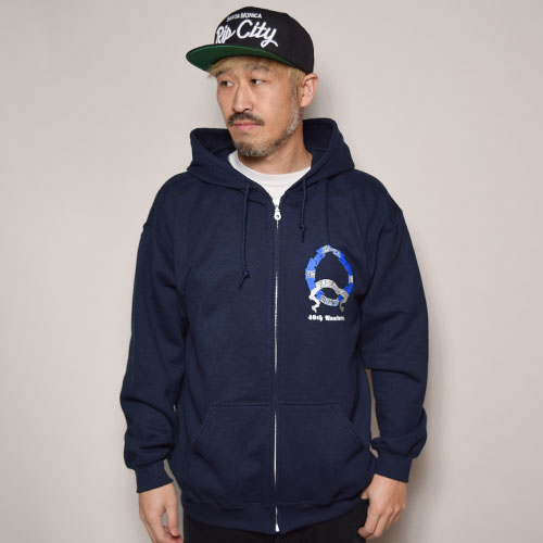 Rip City Skates/40th Anniversary Zip Up Hoodie�ʥ�åץ��ƥ��������� �������åȥѡ������˥ͥ��ӡ� [a-2896]