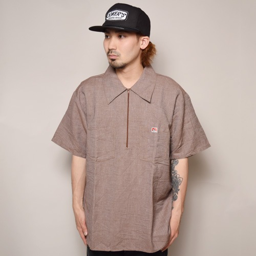 Ben Davis/S/S 1/2 Zip Work Shirt（ベンデイビス プルオーバー