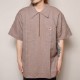 Ben Davis/S/S 1/2 Zip Work Shirtʥ٥ǥӥ ץ륪Сġ˥֥饦/XL [z-1970]