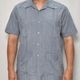 ��US Customized Over Dyed S/S Guayabera Shirt(�����С��������塼�Х����)�֥�å�/������L [y-0323]