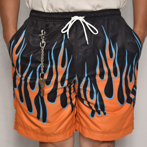 Nitro Flames Amphibious Nylon Easy Short Pants�ʥե졼�ॹ �ʥ����󥤡��������硼�ġ˥���󥸡ߥ֥롼�ߥ֥�å� [a-8066]