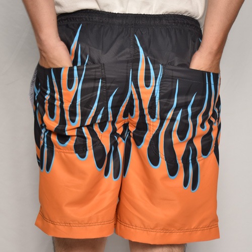 Nitro Flames Amphibious Nylon Easy Short Pants�ʥե졼�ॹ �ʥ����󥤡��������硼�ġ˥���󥸡ߥ֥롼�ߥ֥�å� [a-8066]