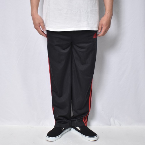 Adidas/3-Stripes Track Pants�ʥ��ǥ����� �ȥ�å��ѥ�ġ˥֥�å��ߥ�å�/������W22-34inch [y-1148]