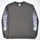 Flames Printed L/S T-Shirt�ʥե졼�ॹ T����ġ˥ե����ɥ֥�å��ߥ֥롼 [a-8709]