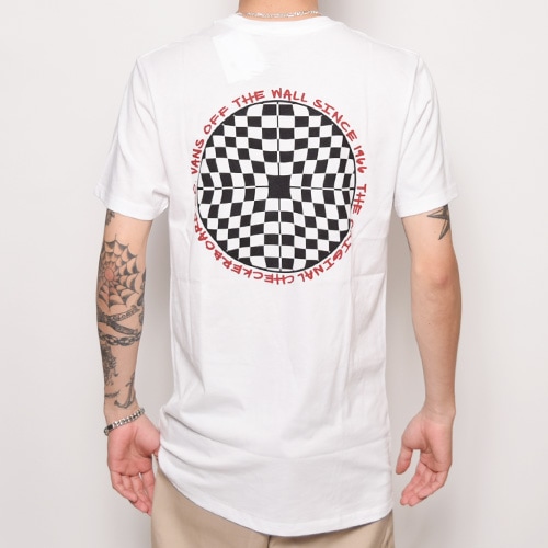 Vans/Checkred S/S T-Shirt（バンズ Tシャツ）ホワイト [a-2344