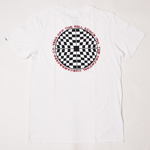 Vans/Checkred S/S T-Shirt�ʥХ� T����ġ˥ۥ磻�� [a-2344]