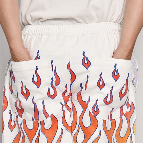 Flames Printed Easy Short Pants（フレームスイージーショートパンツ