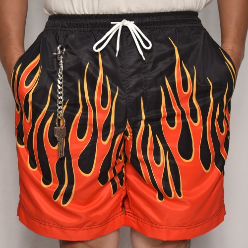 Nitro Flames Amphibious Nylon Easy Short Pants�ʥե졼�ॹ �ʥ����󥤡��������硼�ġ˥�åɡߥ��������ߥ֥�å� [a-8067]