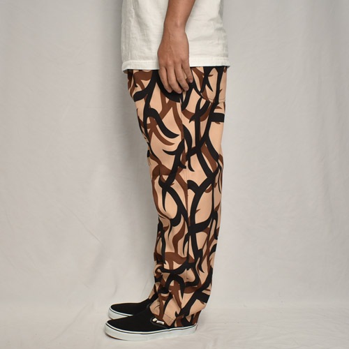 Tribal Camo Easy Pantsʥȥ饤Х륫 ѥġ˥١ߥ֥饦ߥ֥å [a-5984]