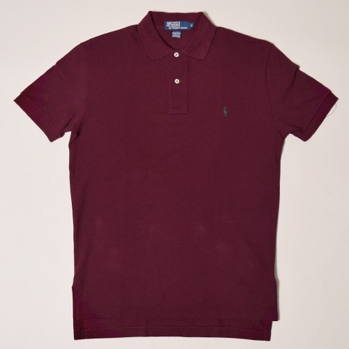 Polo by Ralph Lauren バーガンディストライプ ラガーシャツ Polo by Ralph Lauren バーガンディストライプ ラガーシャツ