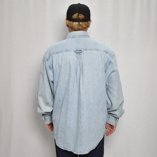 90-00s OLD GAP デニムシャツ インディゴ L A206 90-00s OLD GAP デニムシャツ インディゴ L A206 トップス