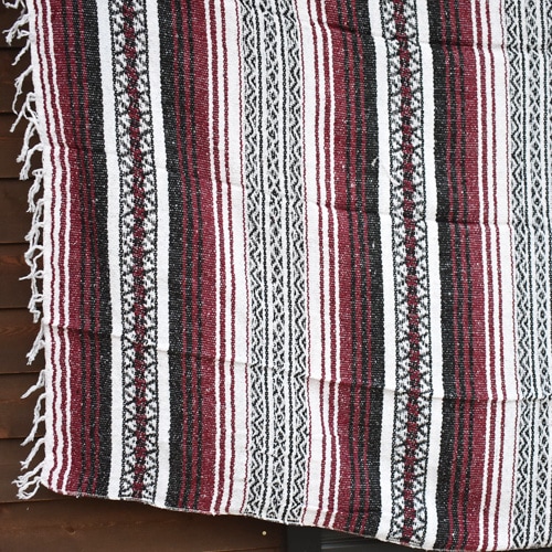 Mexican Rag Blanket�ʥᥭ������饰�֥�󥱥åȡ˥С�����ǥ��ߥ֥�å��ߥۥ磻�� [a-8303]