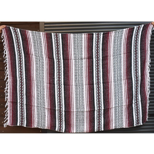 Mexican Rag Blanket�ʥᥭ������饰�֥�󥱥åȡ˥С�����ǥ��ߥ֥�å��ߥۥ磻�� [a-8303]