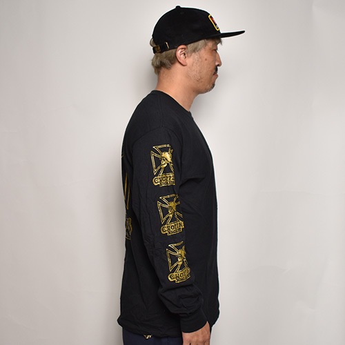 Choppers MagazineUS/Skull & Maltese Cross L/S T-Shirtʥåѡޥߥ L/S Tġ˥֥åߥ [a-6683]