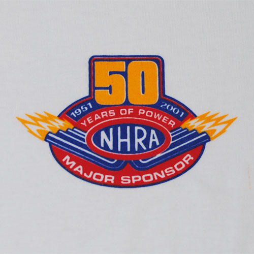 NHRA/50th Anniversary T-shirt�ʥ��̥����������륨��T����ġ˥ۥ磻�� [n-4083]