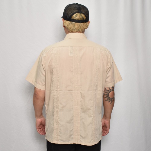 ��Old S/S Guayabera Shirt(S/S���塼�Х����)�١�����/������L [y-0326]
