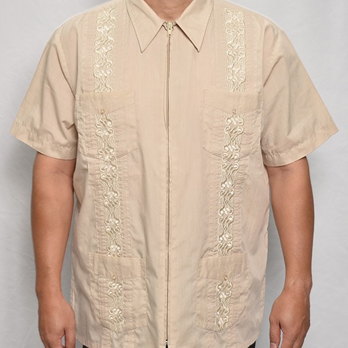 ��Old S/S Guayabera Shirt(S/S���塼�Х����)�١�����/������L [y-0326]