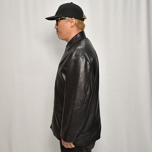 Towncraft/Leather Car Coatʥ󥯥ե 쥶ȡ˥֥å [a-8226]