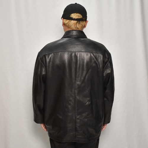 Towncraft/Leather Car Coatʥ󥯥ե 쥶ȡ˥֥å [a-8226]