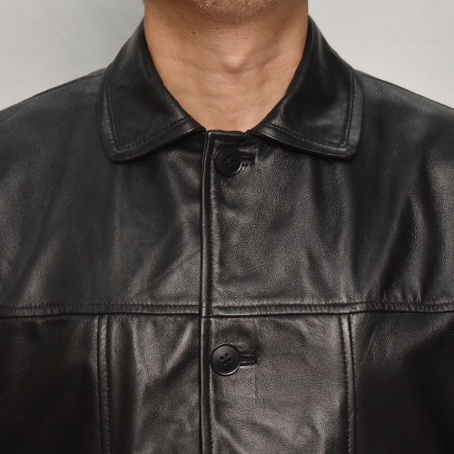 Towncraft/Leather Car Coatʥ󥯥ե 쥶ȡ˥֥å [a-8226]