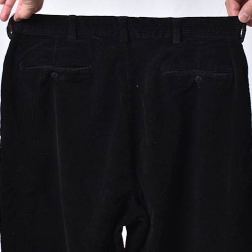 ��Us Customized 90's-00's Overdyed Super Black Wide Wale Corduroy Pants/Polo Ralph Lauren�ʥ��� �����С����������ǥ�����ѥ�ġ˥֥�å�/������W33 [y-1125]