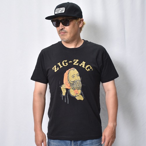 Zig-Zag/Gold Boris S/S T-Shirt（ジグザグ Tシャツ）ブラック [a-8523