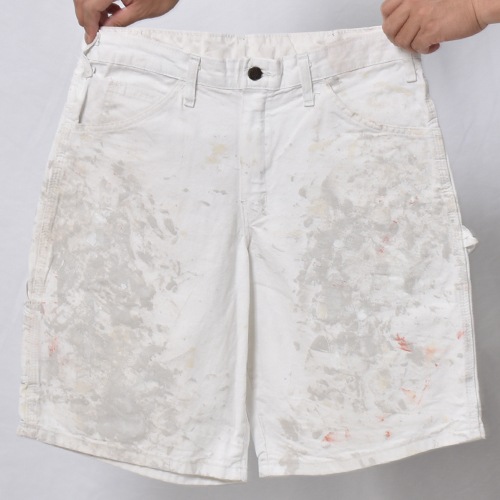 ��Dickies/White Drill Painter Shorts�ʥǥ��å����� �ڥ��󥿡����硼�ġ˥ۥ磻��/������W32 [y-1360]