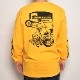 Choppers Magazine/Chopper Wheelie L/S T-Shirt（チョッパーズマガジン Tシャツ）イエロー [a-5822]|プリント Ｔシャツ|ロングスリーブTシャツ
