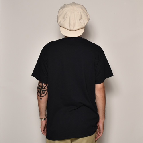 Flames & Skull T-Shirt�ʥե졼�ॹ�������� T����ġ˥֥�å��ߥ�������/��å� [a-3822]