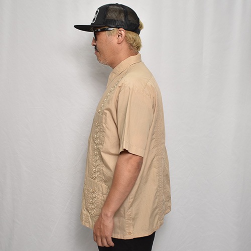 ��Old S/S Guayabera Shirt(S/S���塼�Х����)�١�����/������L [y-0327]