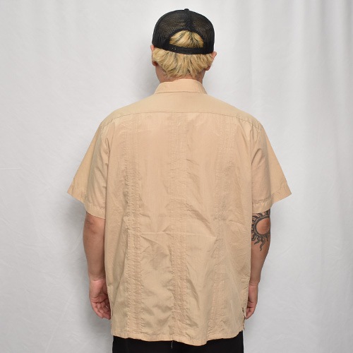 ��Old S/S Guayabera Shirt(S/S���塼�Х����)�١�����/������L [y-0327]
