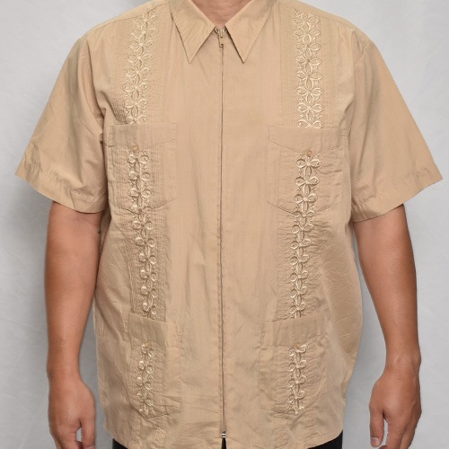 ��Old S/S Guayabera Shirt(S/S���塼�Х����)�١�����/������L [y-0327]