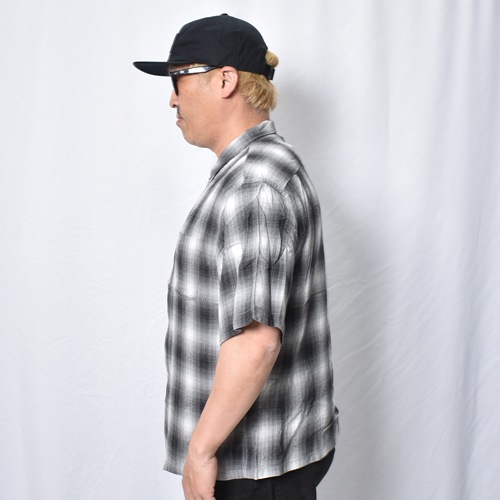 Towncraft/Ombre Checked S/S Rayon Shirt（タウンクラフト オンブレ