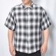 Towncraft/Ombre Checked S/S Rayon Shirt�ʥ����󥯥�ե� ����֥�����å�����ġ˥֥�å��ߥۥ磻�� [a-8487]