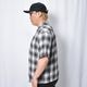 Towncraft/Ombre Checked S/S Rayon Shirt�ʥ����󥯥�ե� ����֥�����å�����ġ˥֥�å��ߥۥ磻�� [a-8487]