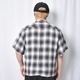 Towncraft/Ombre Checked S/S Rayon Shirt�ʥ����󥯥�ե� ����֥�����å�����ġ˥֥�å��ߥۥ磻�� [a-8487]
