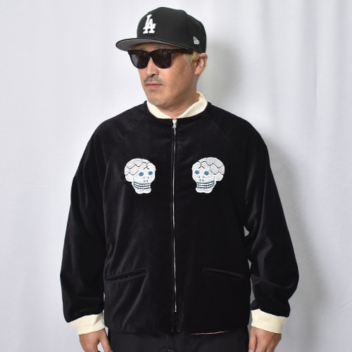 Thrifty Look/Snake & Skull Souvenir Velour Jacket（スリフティ