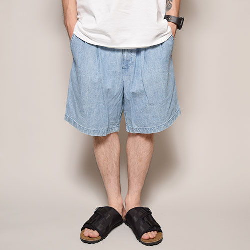 Dockers by Levis/Two Tucks Heavy Chambray Short PantsʥɥåХ꡼Х ֥졼硼ġ˥֥롼֥졼/W34 [z-1809]