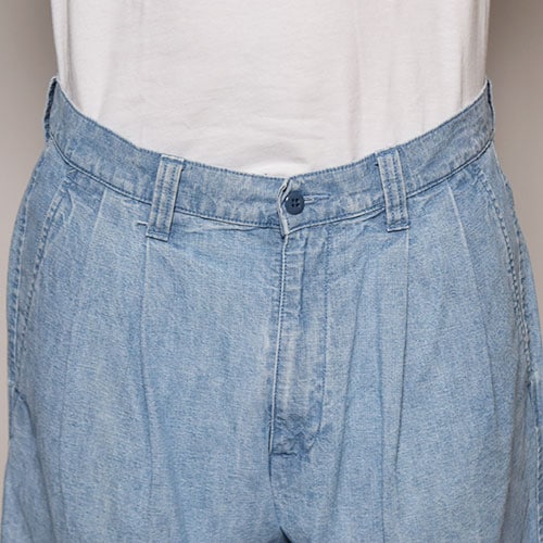 Dockers by Levis/Two Tucks Heavy Chambray Short PantsʥɥåХ꡼Х ֥졼硼ġ˥֥롼֥졼/W34 [z-1809]