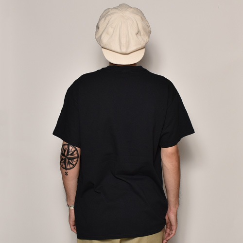 Flames & Skull T-Shirt�ʥե졼�ॹ�������� T����ġ˥֥�å��ߥѡ��ץ�/�֥롼 [a-3823]