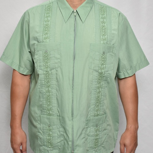 ��Old S/S Guayabera Shirt(S/S���塼�Х����)�饤�ȥ��꡼��/������L [y-0328]