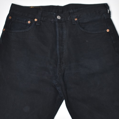 ��Levi's 501 Over Dyed Black Jeans�ʥ꡼�Х��� 501�ǥ˥�ѥ�ġ˥֥�å�/������W33 [y-1054]