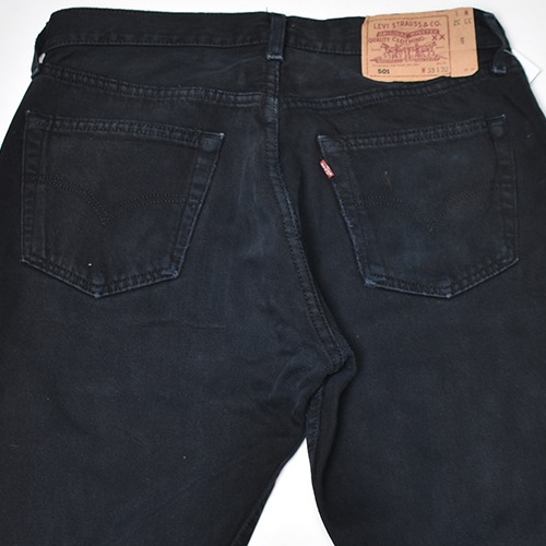 ��Levi's 501 Over Dyed Black Jeans�ʥ꡼�Х��� 501�ǥ˥�ѥ�ġ˥֥�å�/������W33 [y-1054]