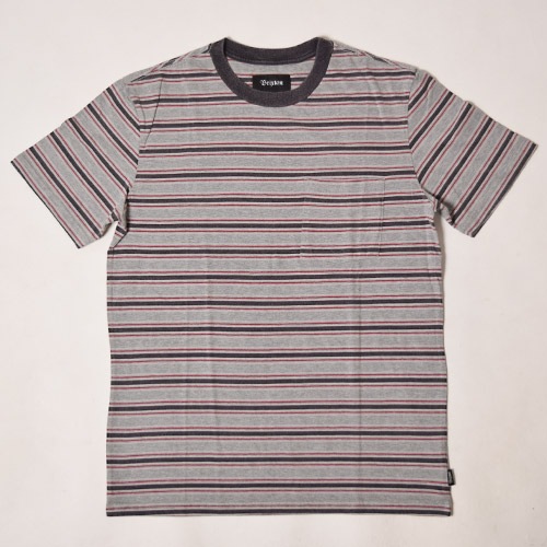Brixton/Hilt Border Pocket T-Shirt�ʥ֥ꥯ���ȥ� �ݥ��å�T����ġ˥��졼�ߥ֥�å� [a-1641]